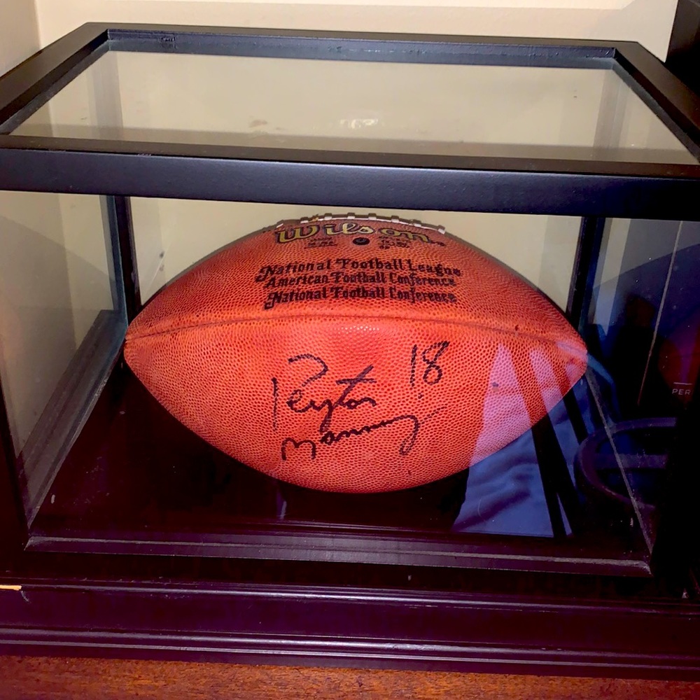 Authentic Peyton Manning Signed football